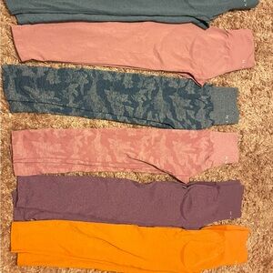 Leggings Set - Pink, Purple, Orange